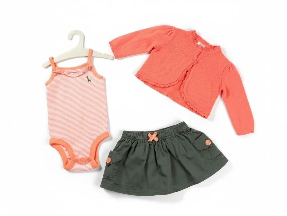 Preloved 3-Piece Skirt & Cardigan Set